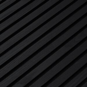 Akustik Wandpaneel 260x60 cm Schwarz Eiche