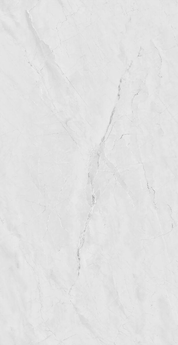 PVC Wandpaneel 120x260 cm Eleganz Weiß Marmoroptik