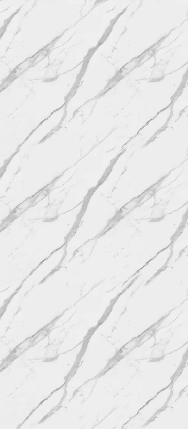 PVC Wandpaneel 122x260 cm Calacatta Weiß Marmoroptik
