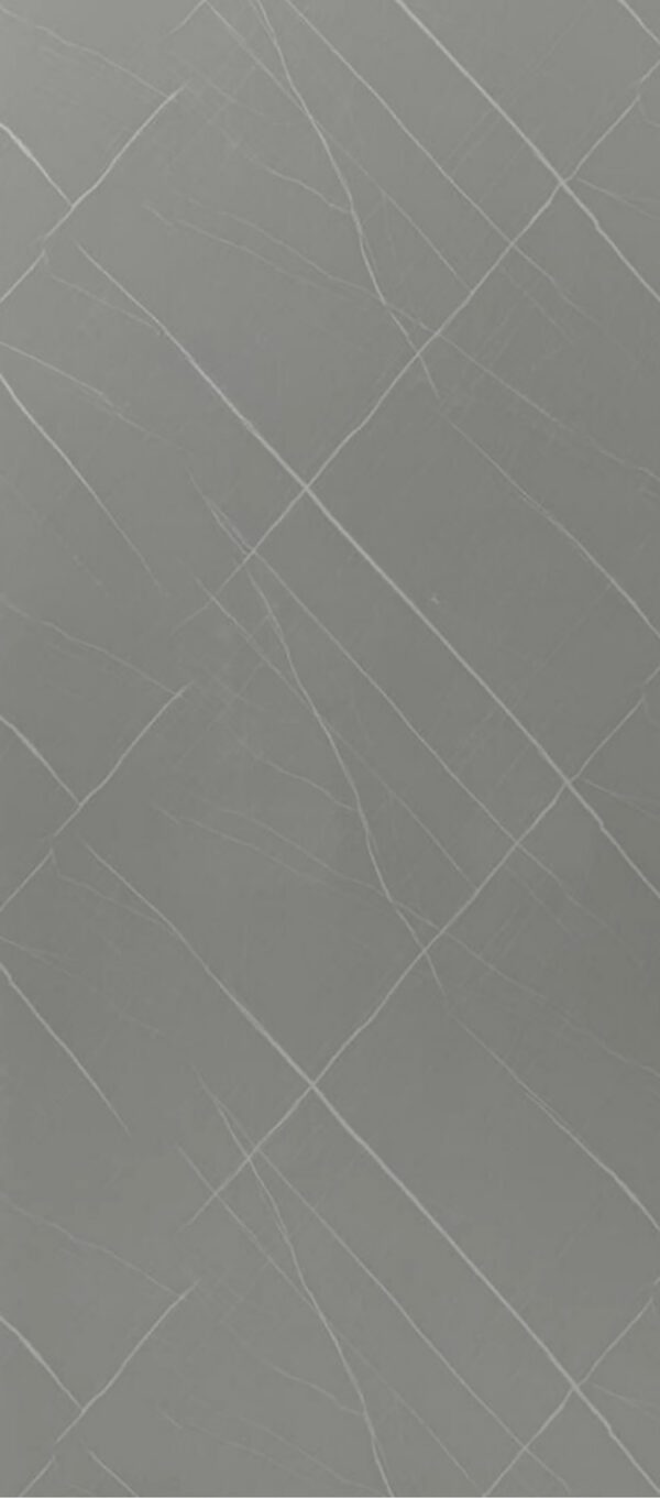 PVC Wandpaneel 122x260 cm Eleganz Grau-Weiß Marmoroptik