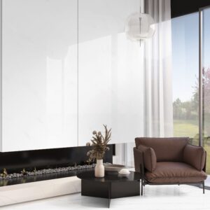 PVC Wandpaneel 120x260 cm Weiß