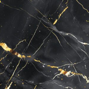 PVC Wandpaneel 120x260 cm Versailles Noir Gold Marmoroptik