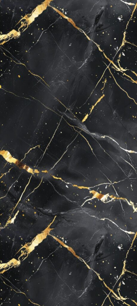 PVC Wandpaneel 120x260 cm Versailles Noir Gold Marmoroptik